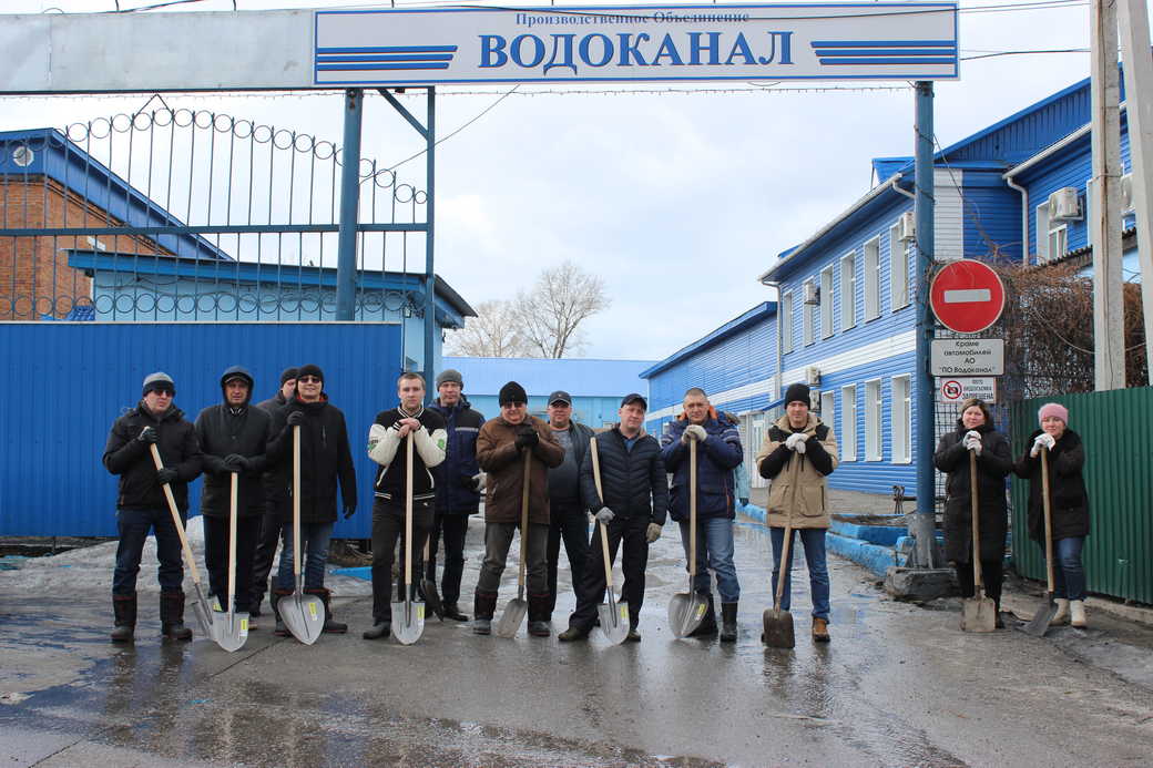 Прокопьевский Водоканал. Всекузбасский субботник - весеннее преображение территории города Прокопьевский Водоканал. Всекузбасский субботник - весеннее преображение территории города
