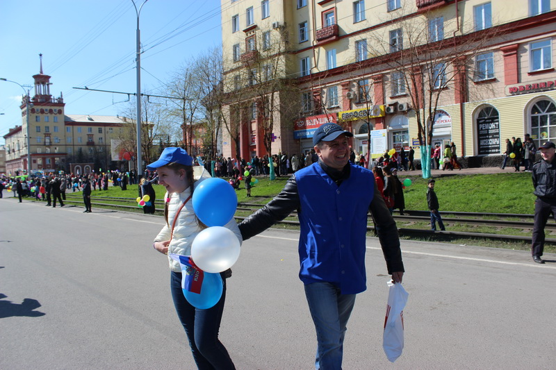 Сотрудники Водоканала приняли участие в первомайской демонстрации